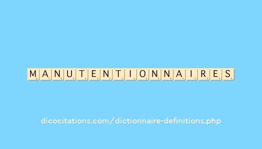 manutentionnaires manutentionnaires