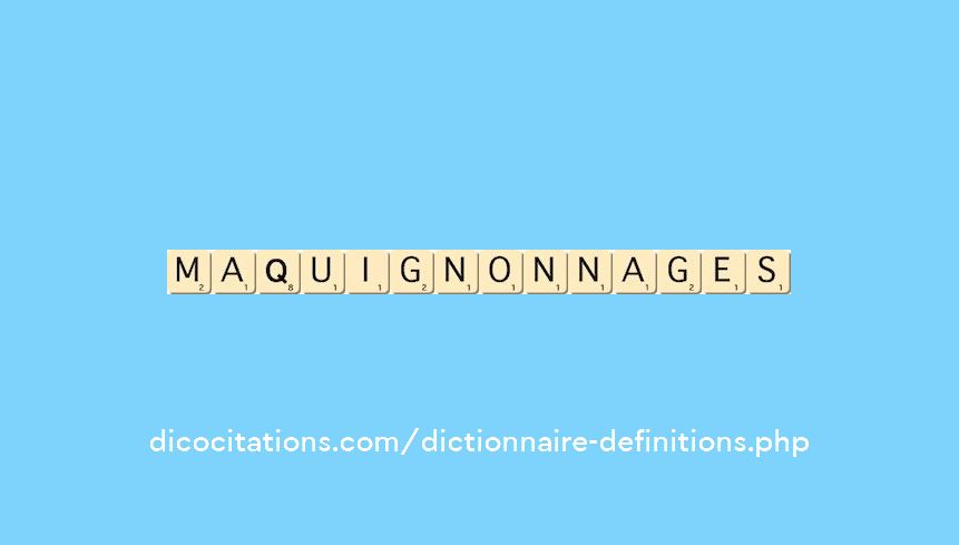 maquignonnages maquignonnages