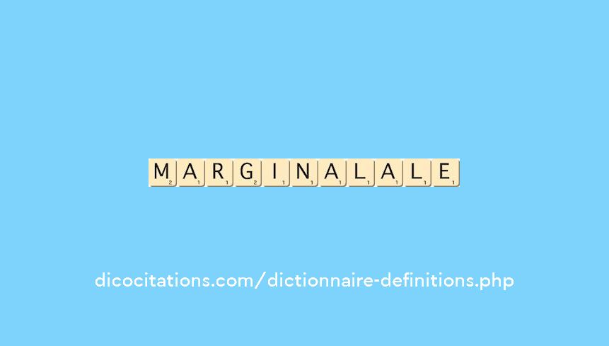 marginal--ale