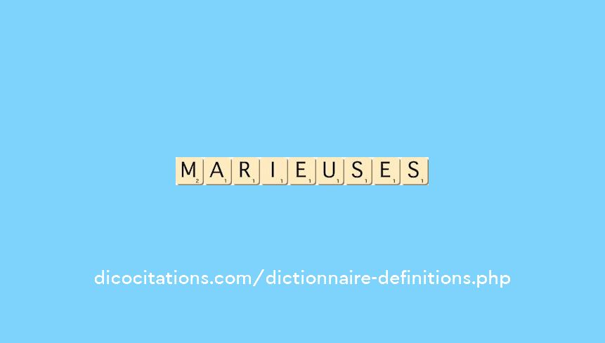 marieuses marieuses