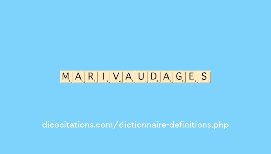 marivaudages marivaudages