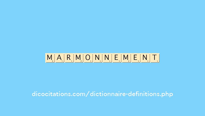 marmonnement marmonnement