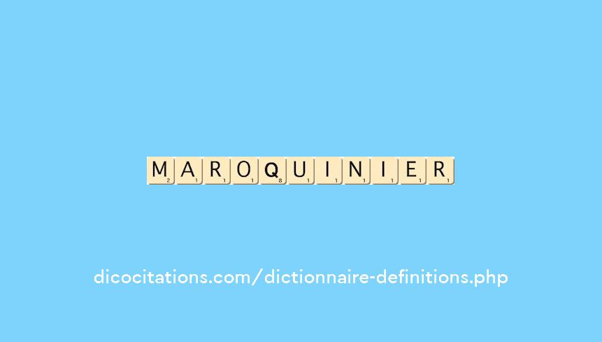 maroquinier maroquinier