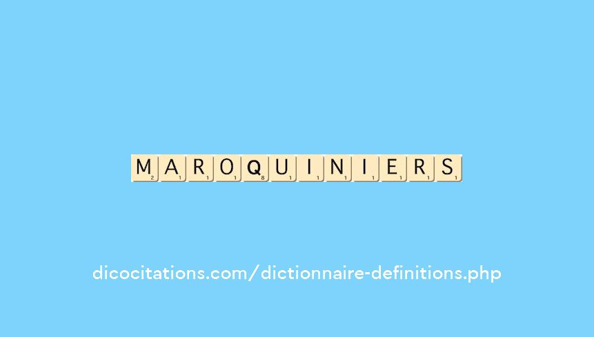 maroquiniers maroquiniers
