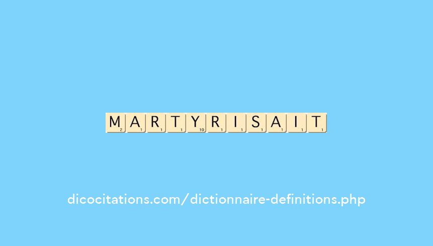 martyrisait