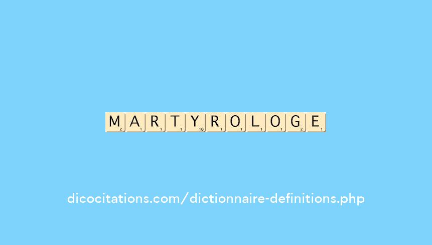 martyrologe