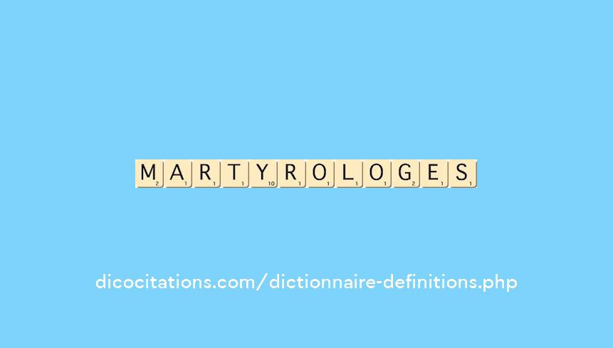 martyrologes martyrologes