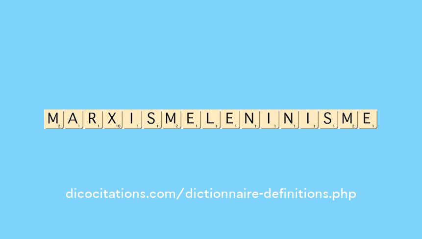 marxisme-leninisme