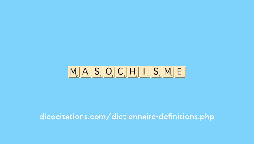 masochisme masochisme