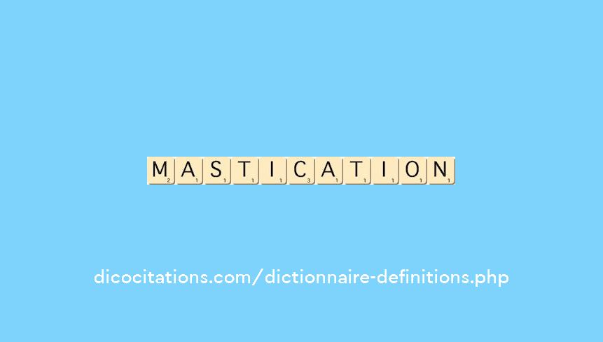mastication