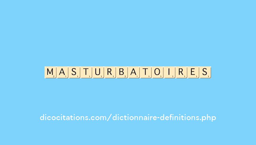 masturbatoires