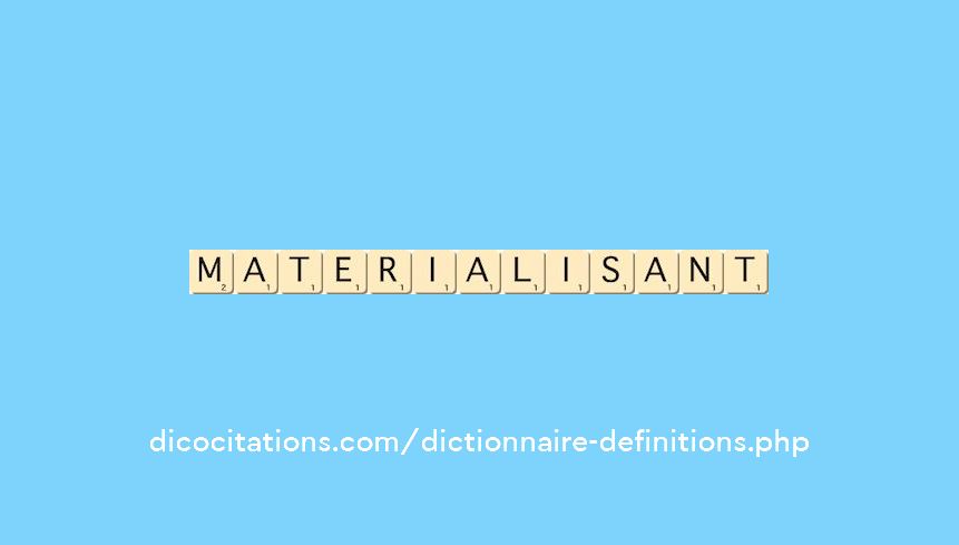 materialisant materialisant