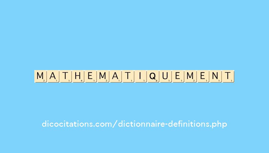 mathematiquement