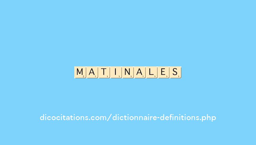 matinales matinales