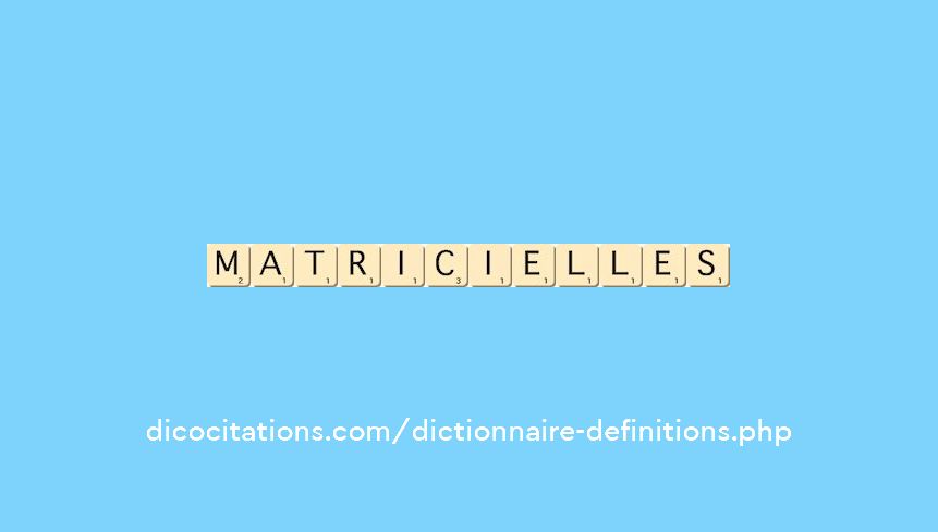 matricielles matricielles