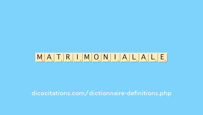 matrimonial--ale