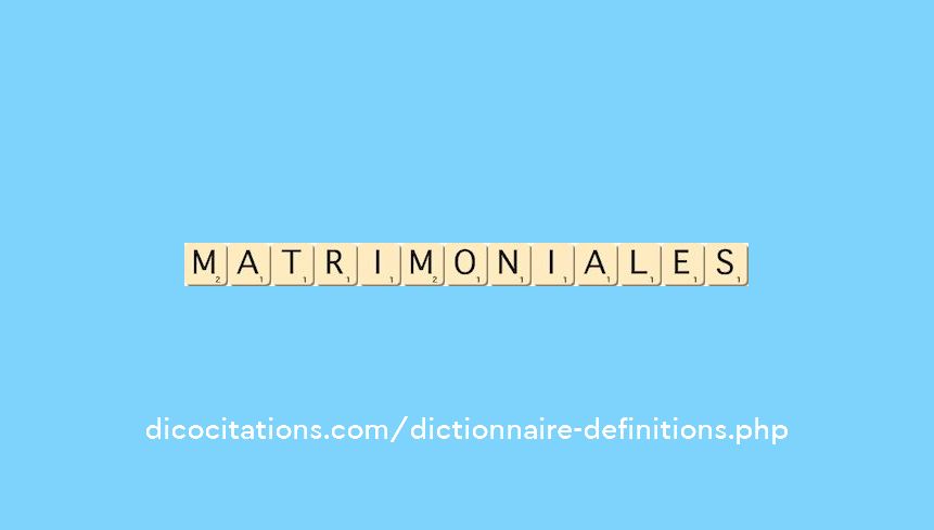 matrimoniales matrimoniales
