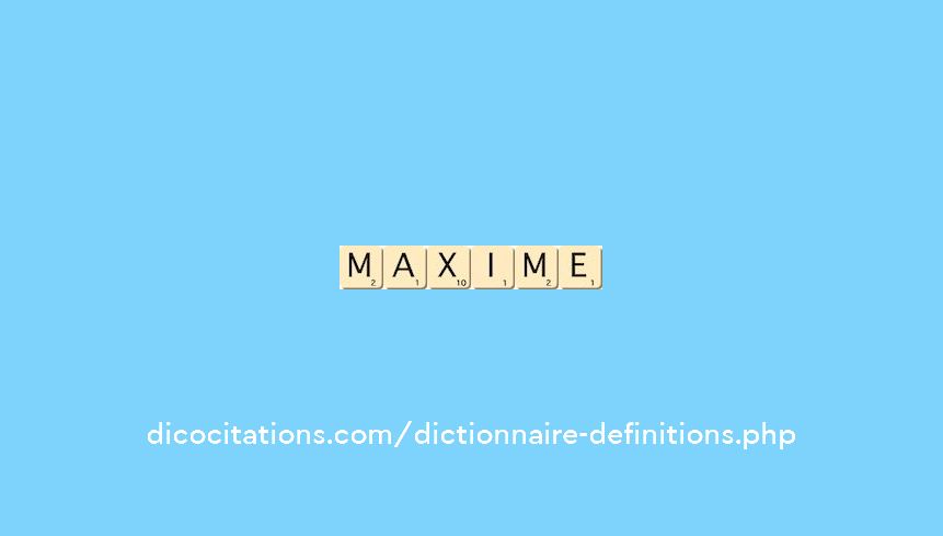 maxime