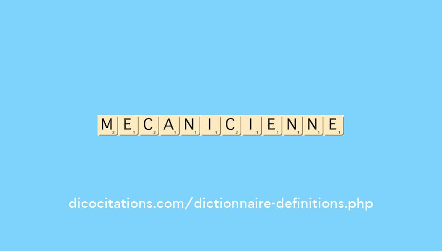 mecanicienne