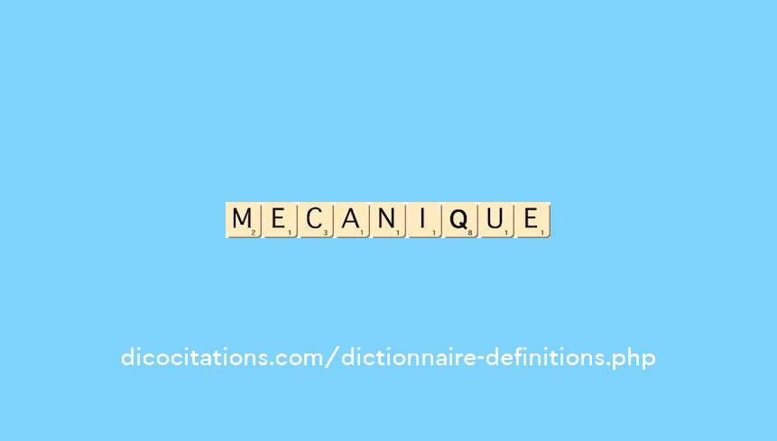 mecanique