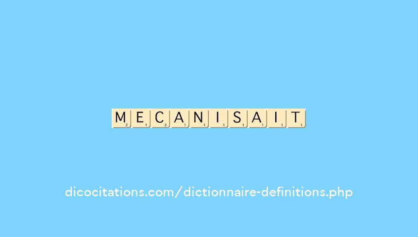 mecanisait