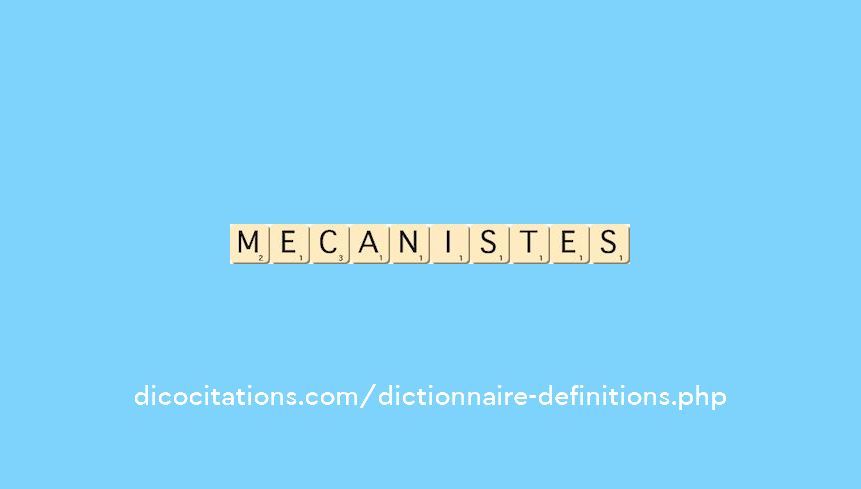 mecanistes