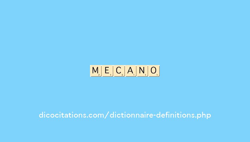 mecano mecano