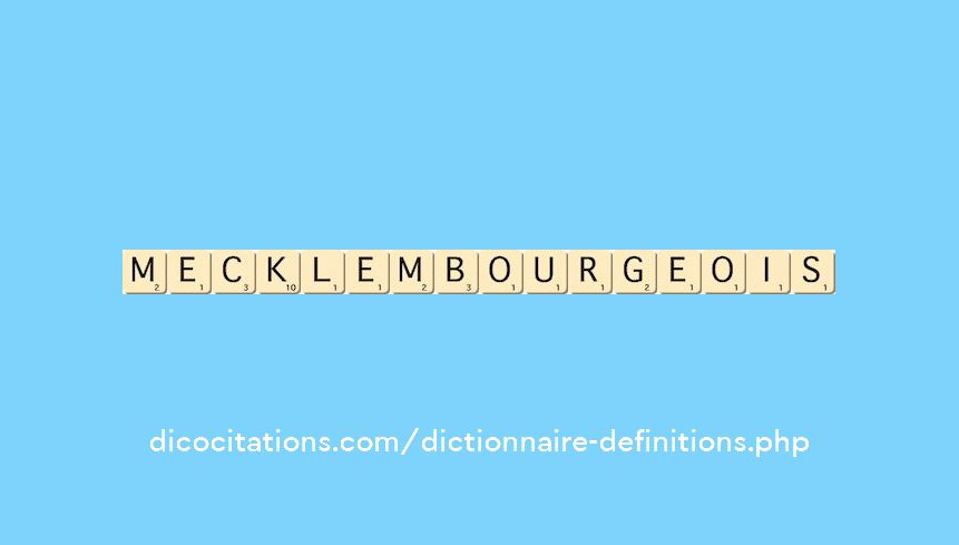 mecklembourgeois mecklembourgeois