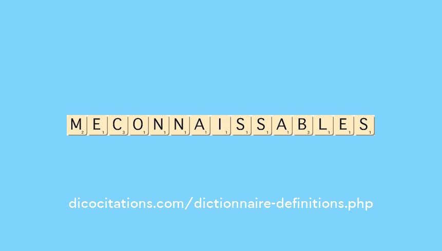meconnaissables