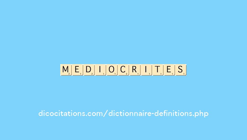 mediocrites