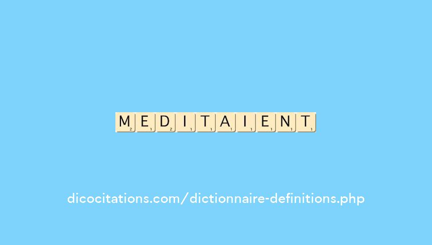 meditaient