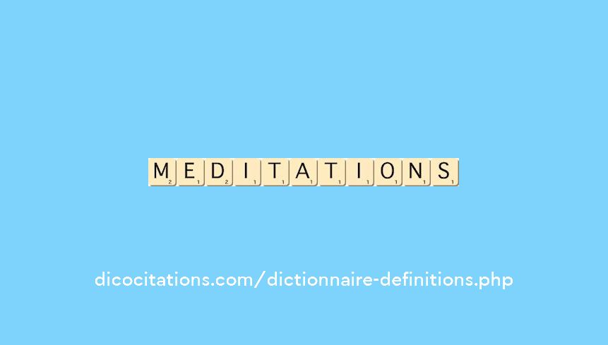 meditations