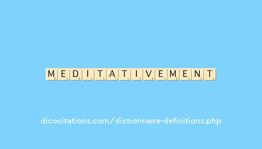 meditativement meditativement