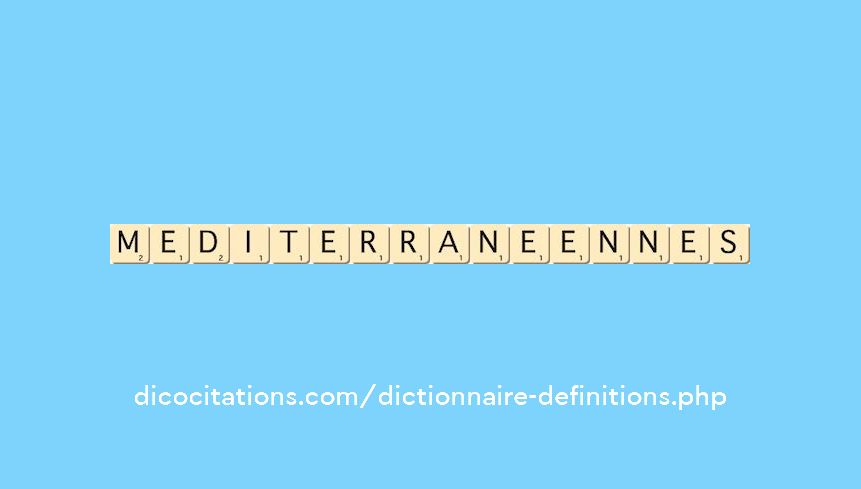 mediterraneennes mediterraneennes