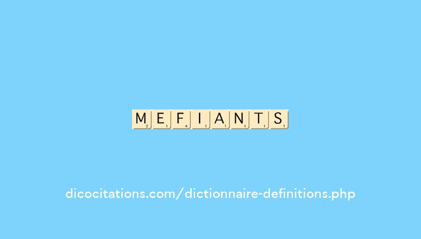 mefiants mefiants