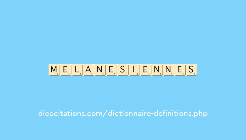 melanesiennes melanesiennes