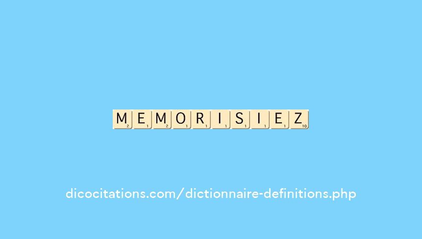 memorisiez memorisiez