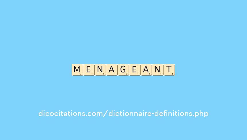 menageant menageant