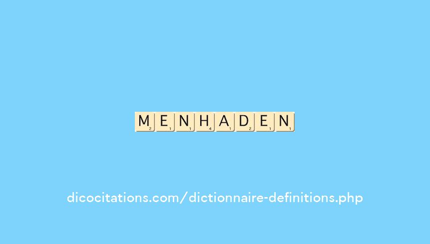 menhaden menhaden