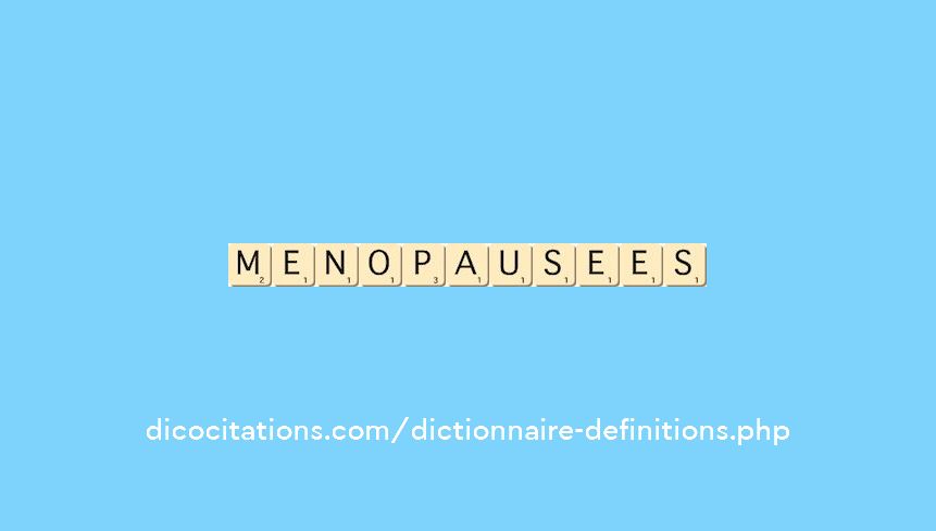 menopausees menopausees
