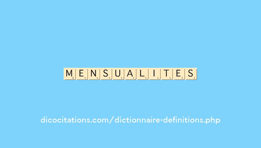 mensualites