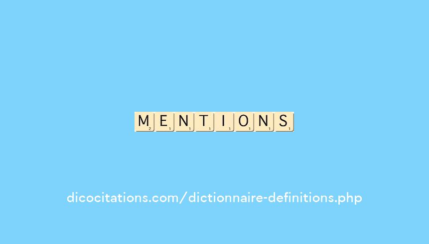 mentions