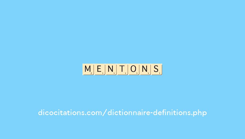 mentons mentons