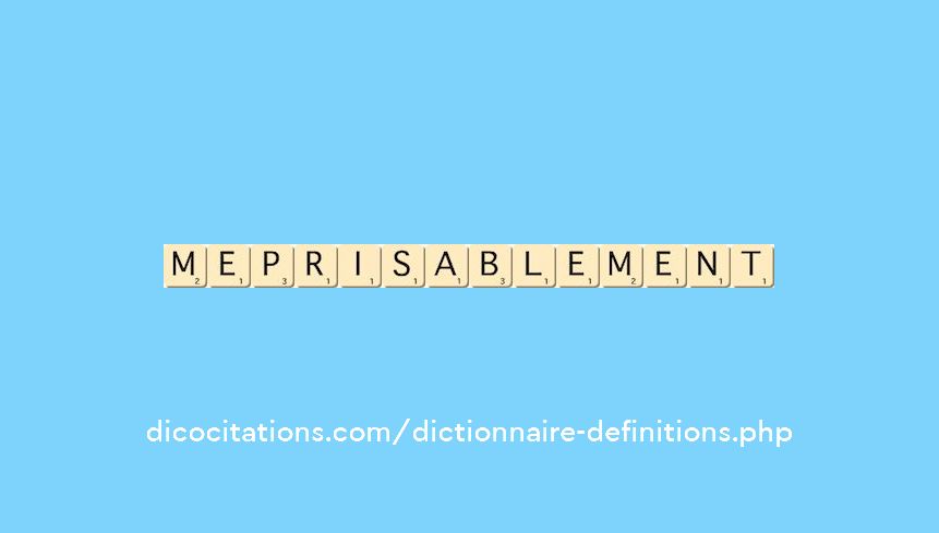 meprisablement