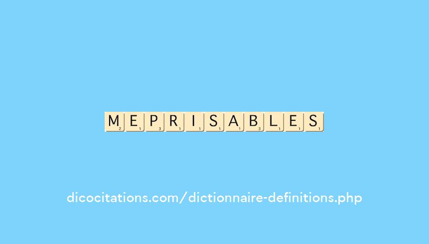 meprisables meprisables