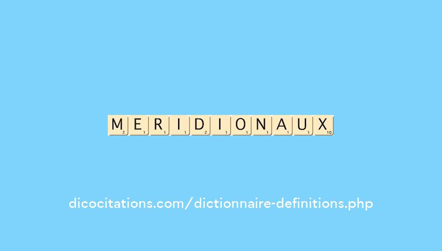 meridionaux meridionaux