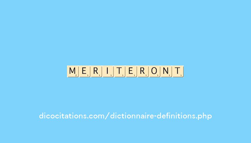 meriteront meriteront