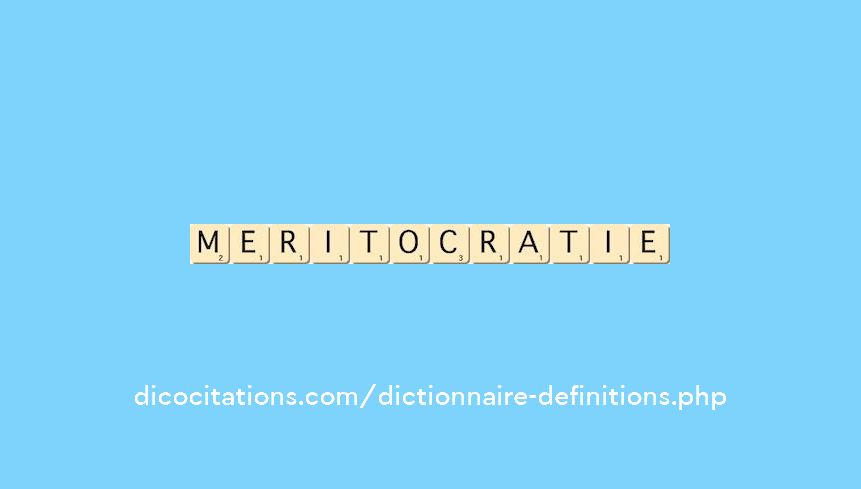 meritocratie