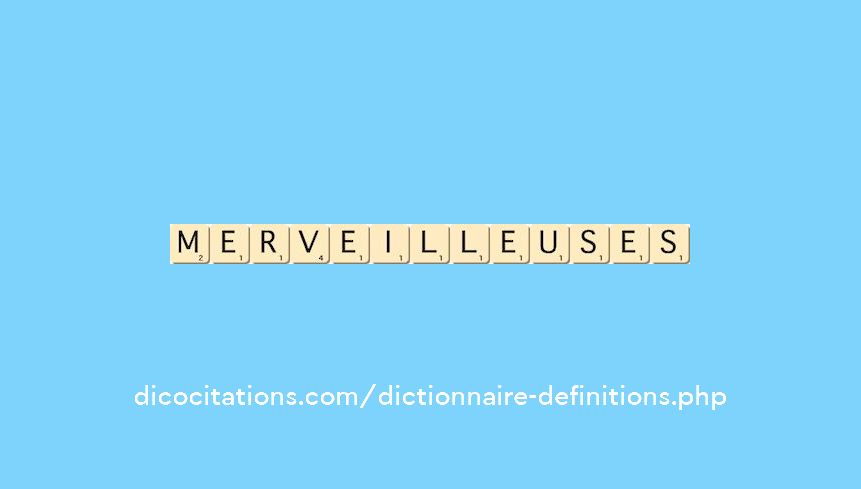 merveilleuses merveilleuses