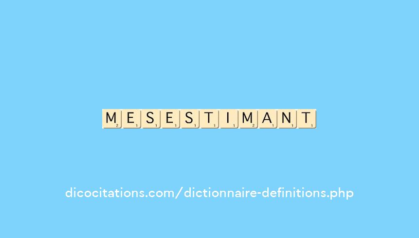 mesestimant mesestimant